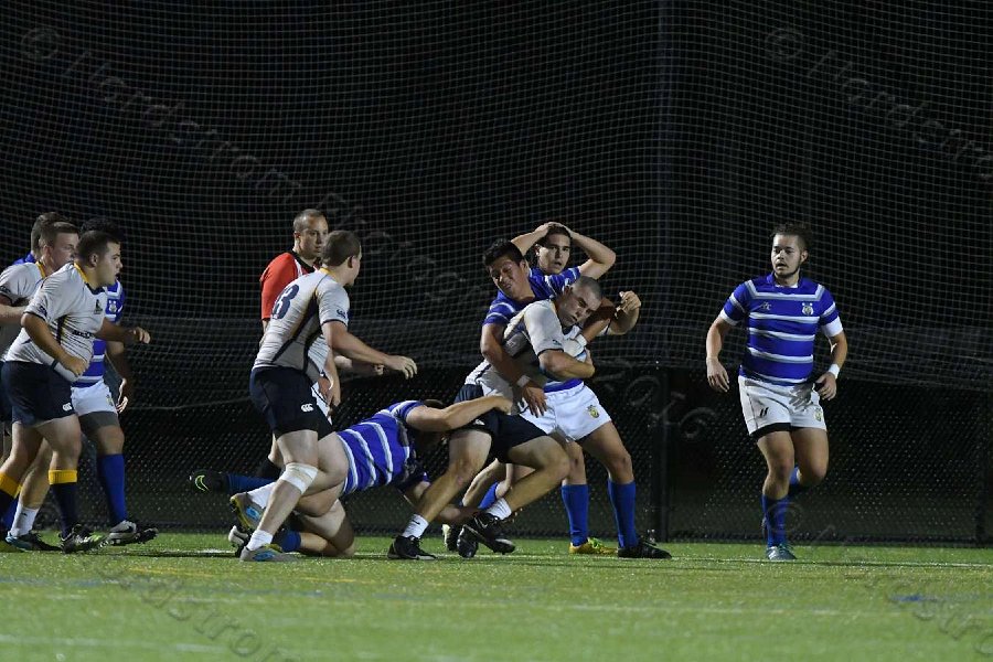 Wheaton Men\'s Rugby vs Mass Maritime.  Photo by Keith Nordstrom